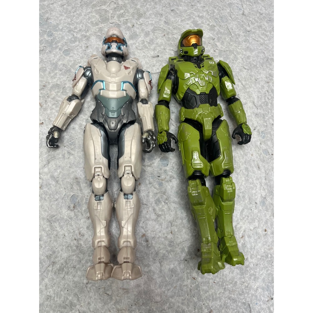 Halo Infinite Master Chief and Spartan MK VII 12 Inch Action Figure Set Lot of 2